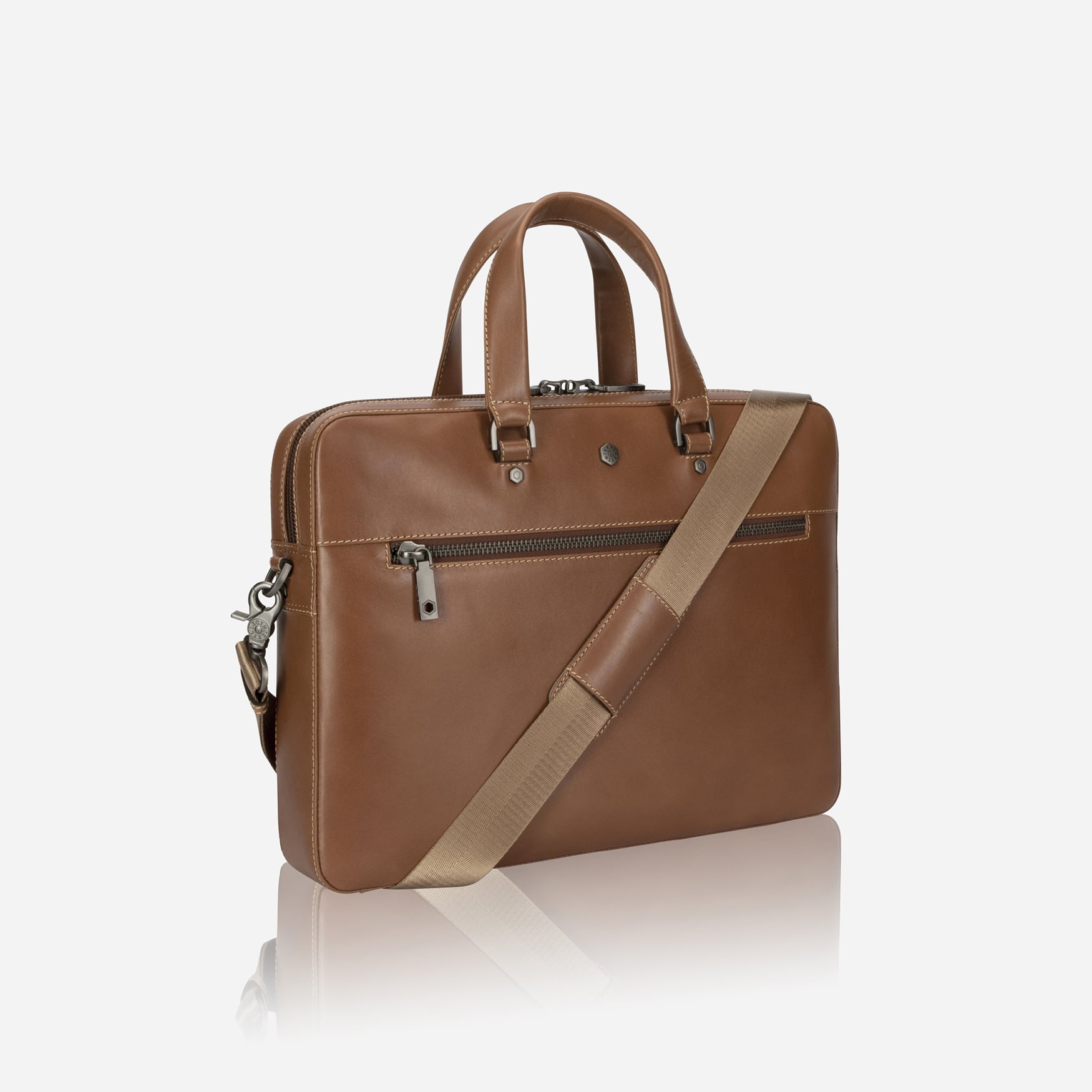 Slim Zip Top Briefcase, Colt