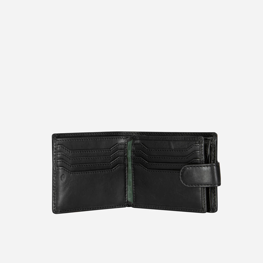 Bifold Wallet With Coin And ID Window, Mocha