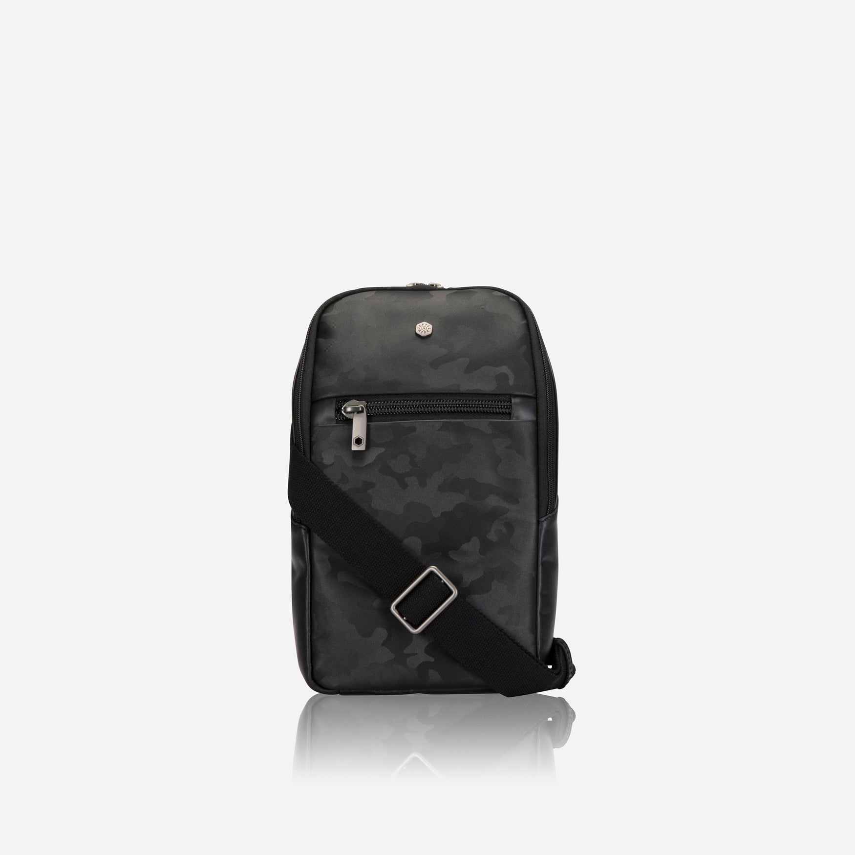 Single Strap Backpack, Black Camo