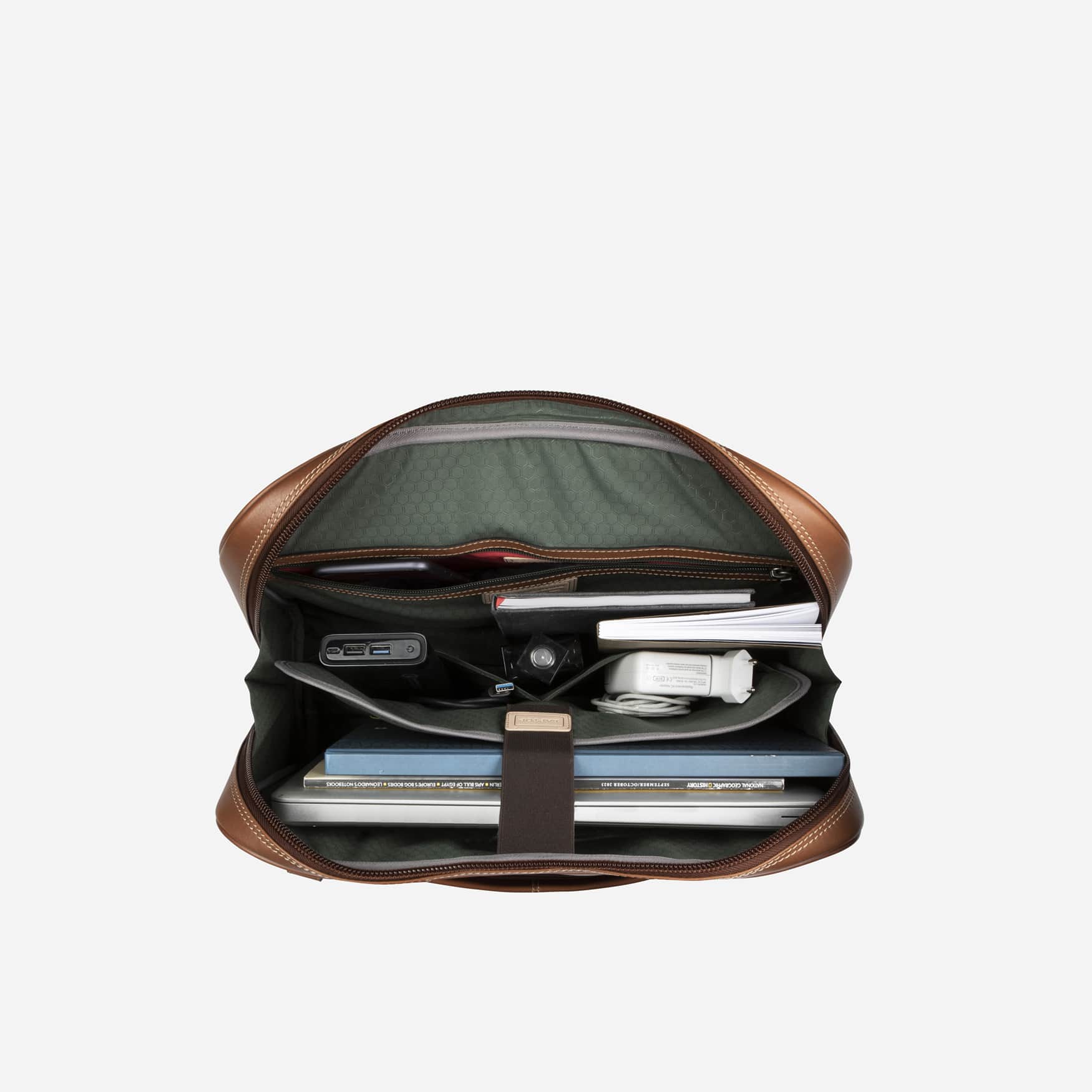 Large Multi Compartment Briefcase, Colt
