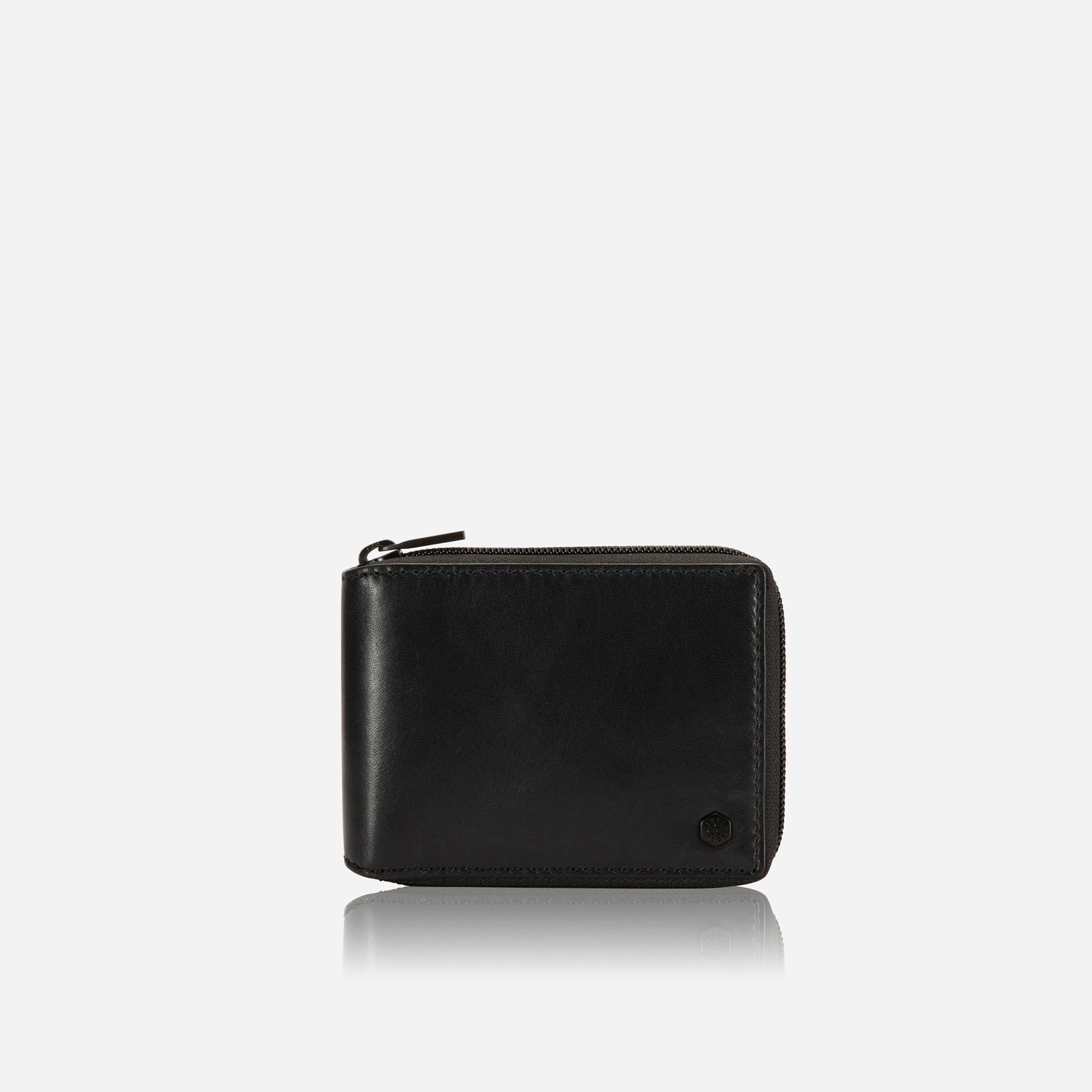 Zip Around Coin Wallet, Black