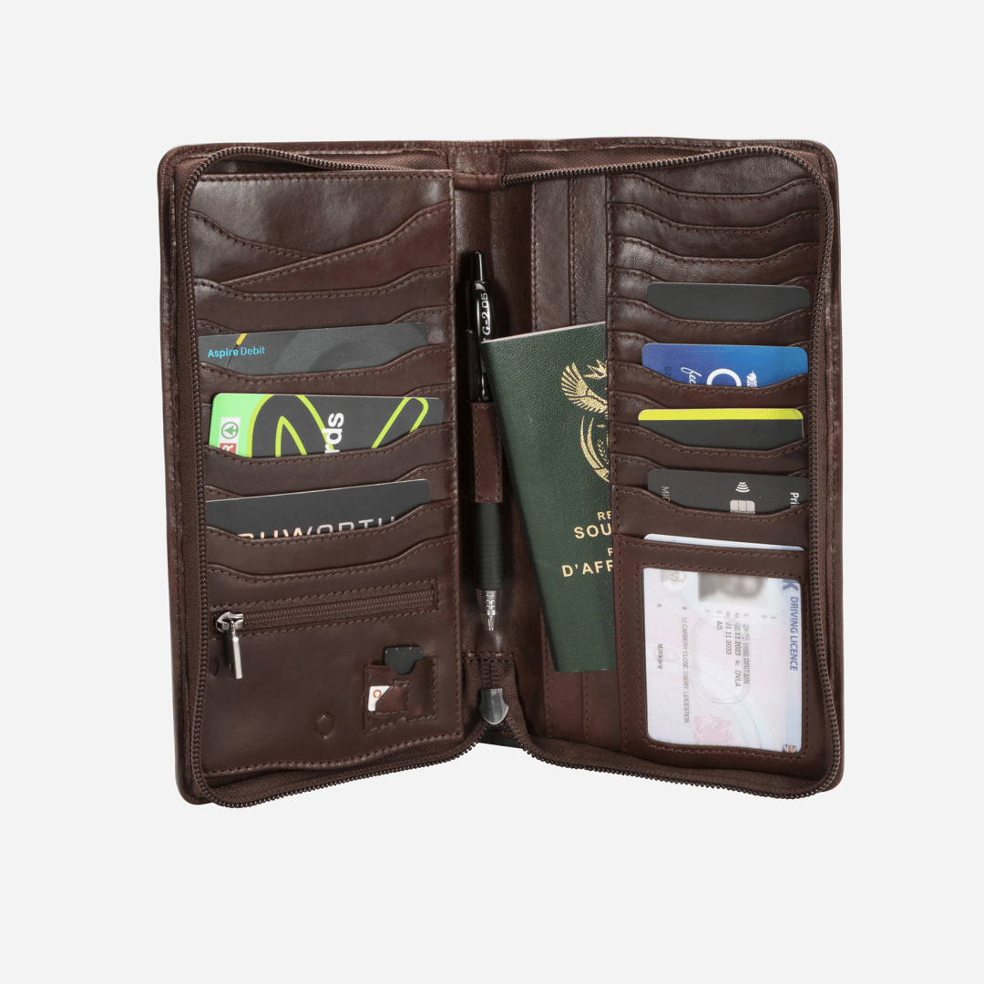 Zip-Around Travel And Passport Organiser