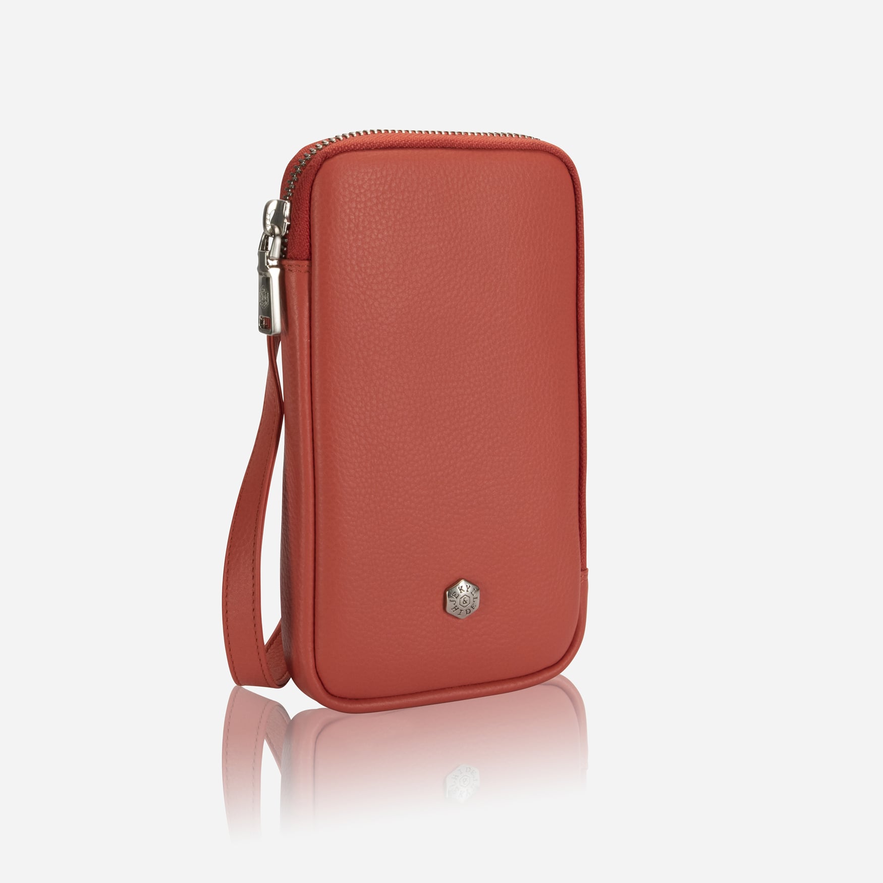 Mobile Phone Pouch With Strap, Apricot