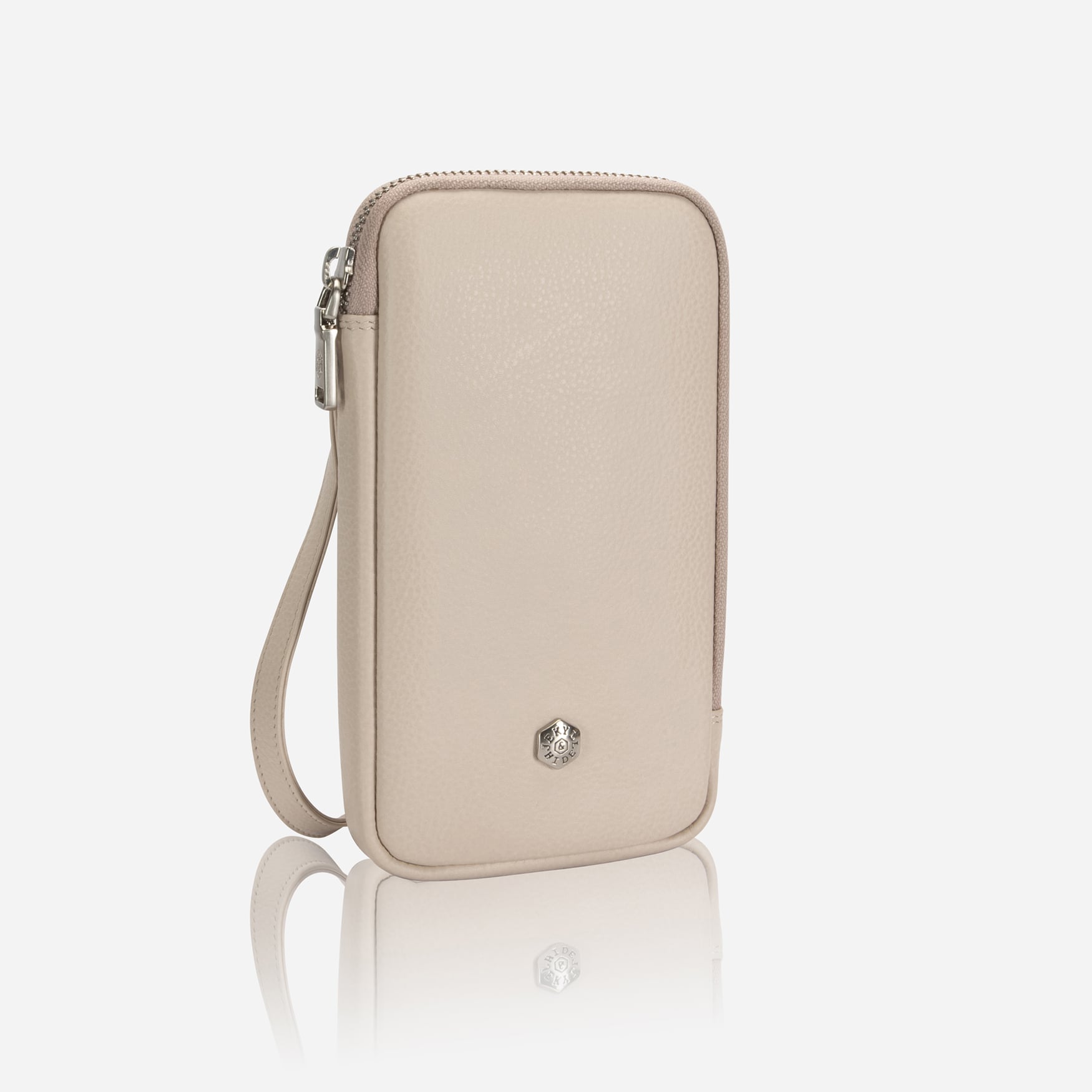 Mobile Phone Pouch With Strap, Apricot