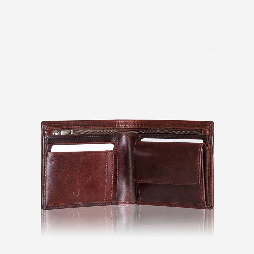 Medium Bifold Wallet With Coin, Black