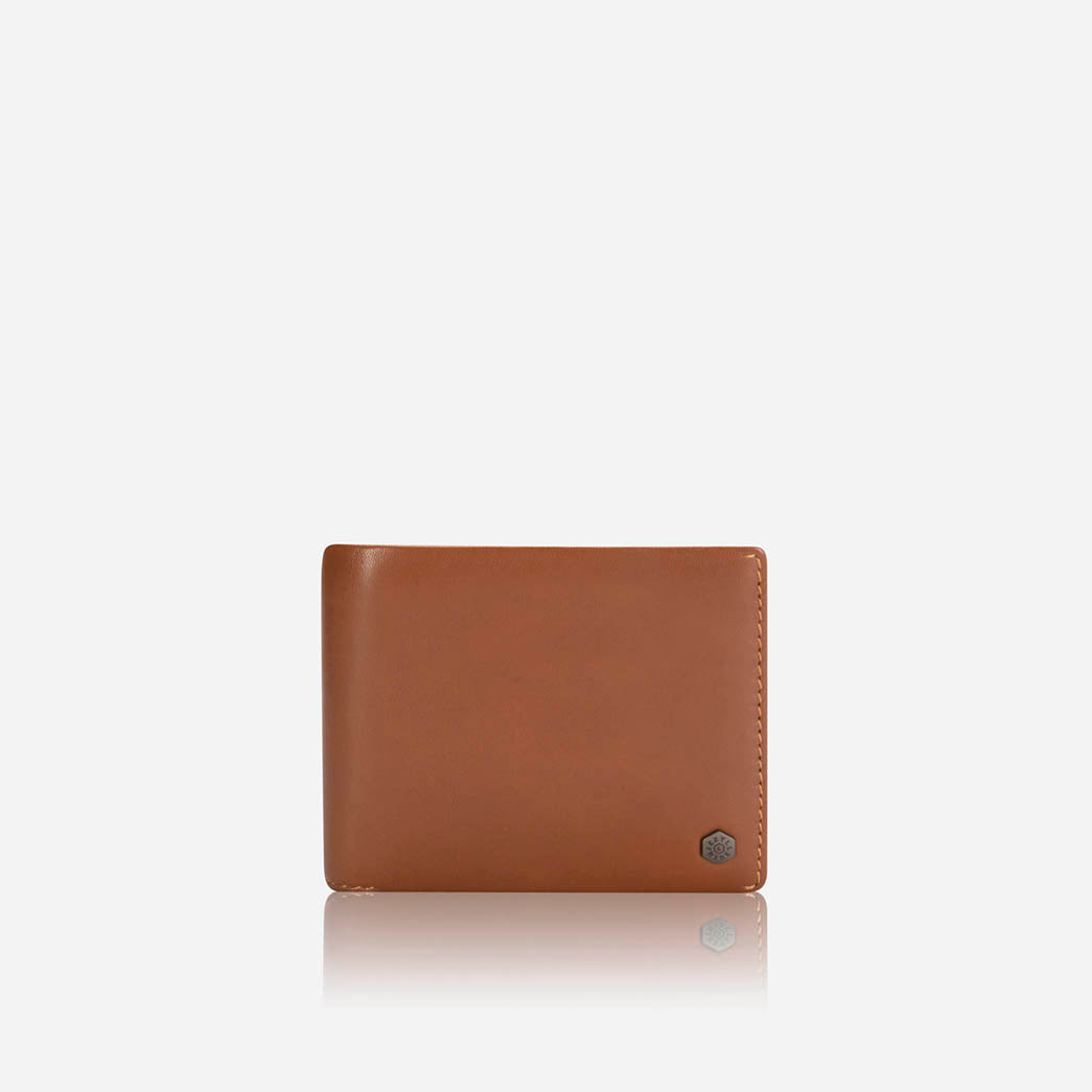 Medium Bifold Wallet With Coin, Tan