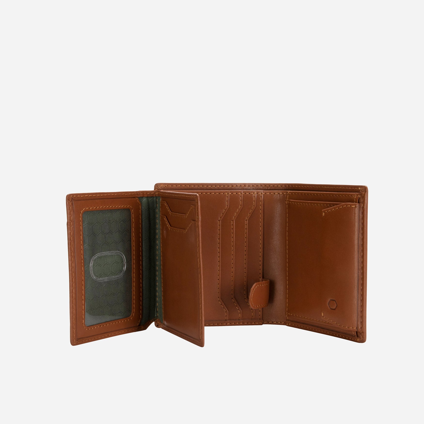 Large Bifold Wallet With ID Window, Mocha