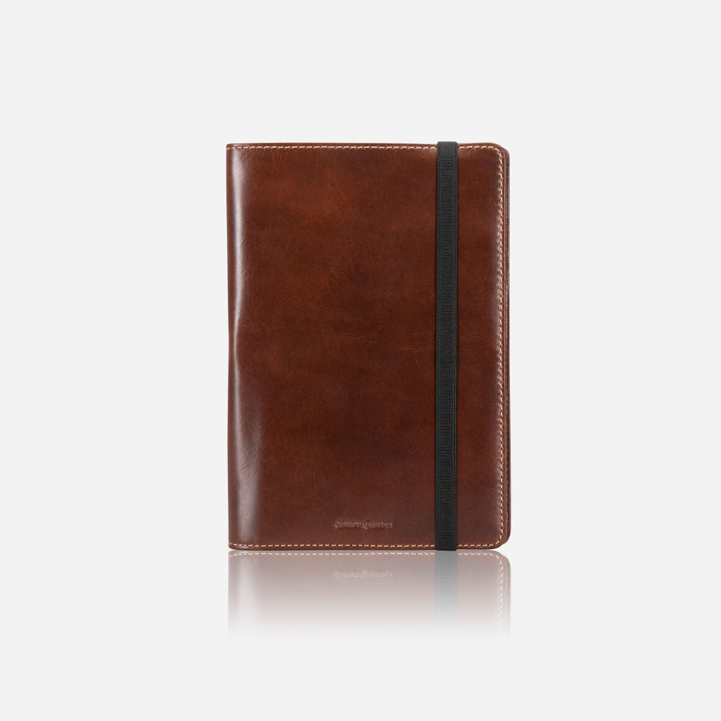 Leather A5 Notebook Cover, Mocha