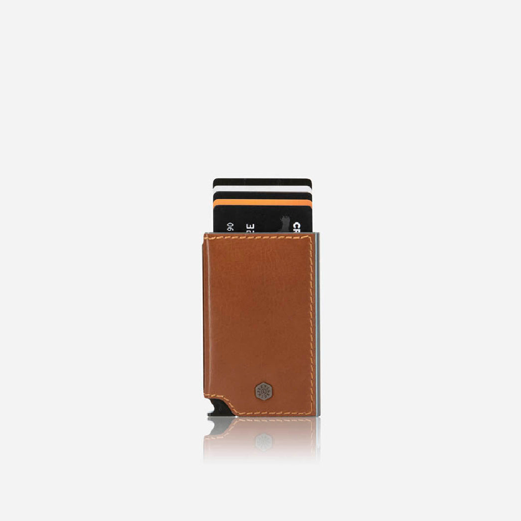 Slim Card Slide Wallet, Mocha