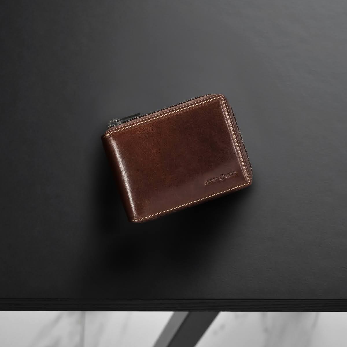 Zip Around Coin Wallet, Mocha