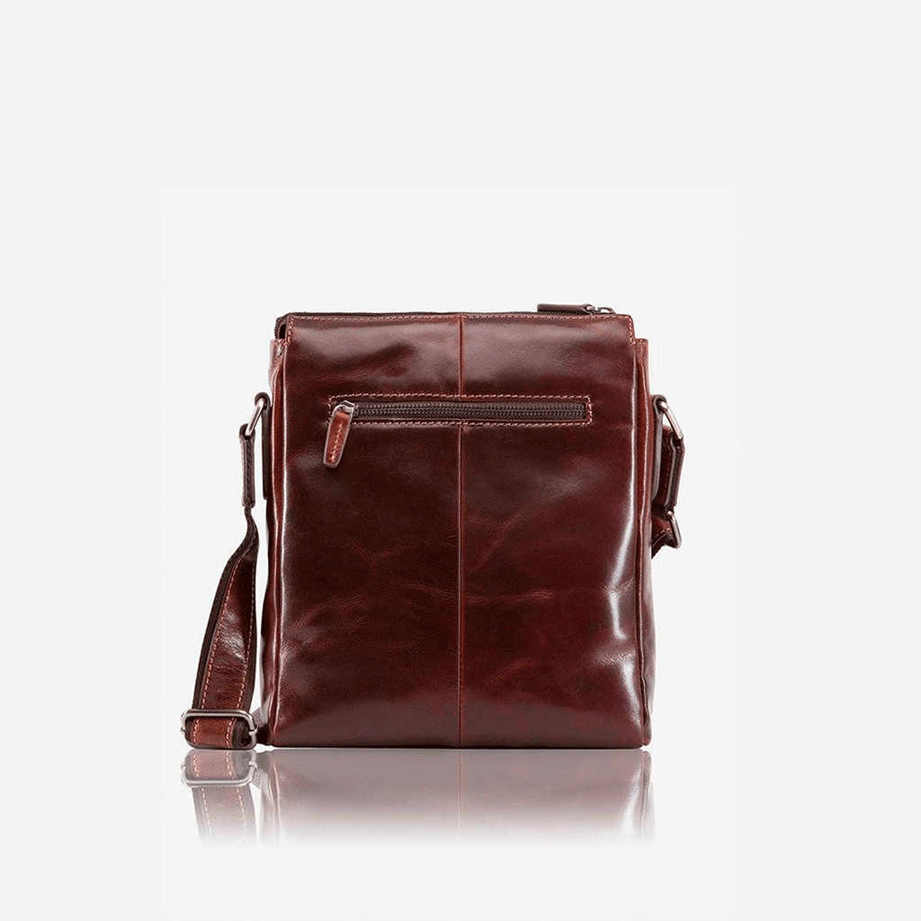 Crossbody Organiser Bag, Tobacco - Jekyll and Hide SA