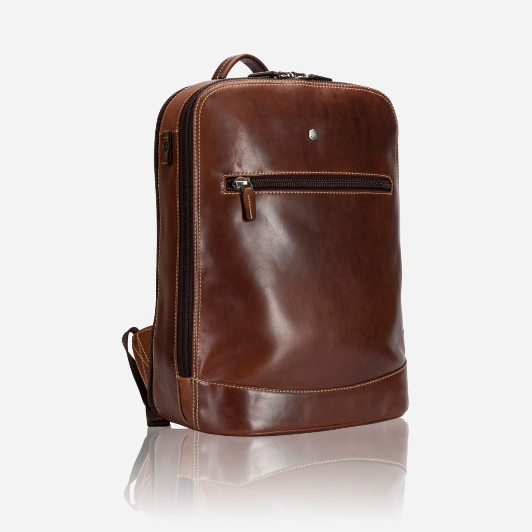 Double Compartment Backpack 41cm,Backpacks,Jekyll & Hide,Tobacco,  side view