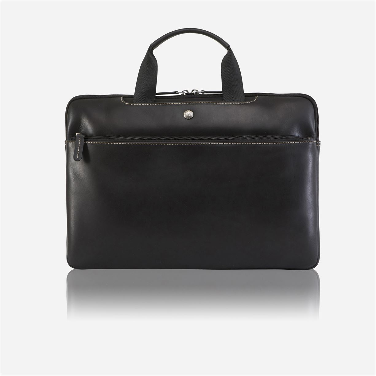 Extra Slim Laptop Brief, Black,briefcase,Jekyll & Hide,Black,,