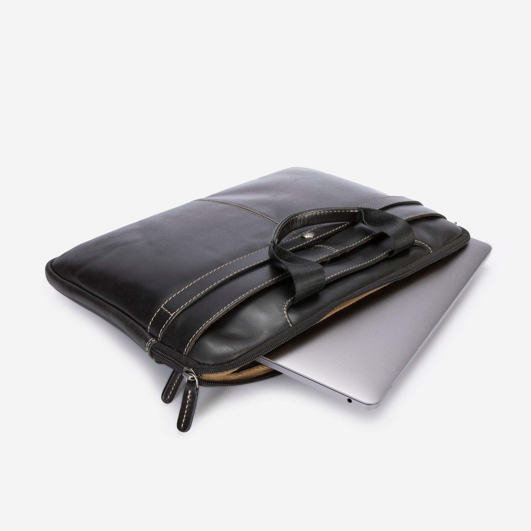 Extra Slim Laptop Brief, Black,briefcase,Jekyll & Hide,Black,,