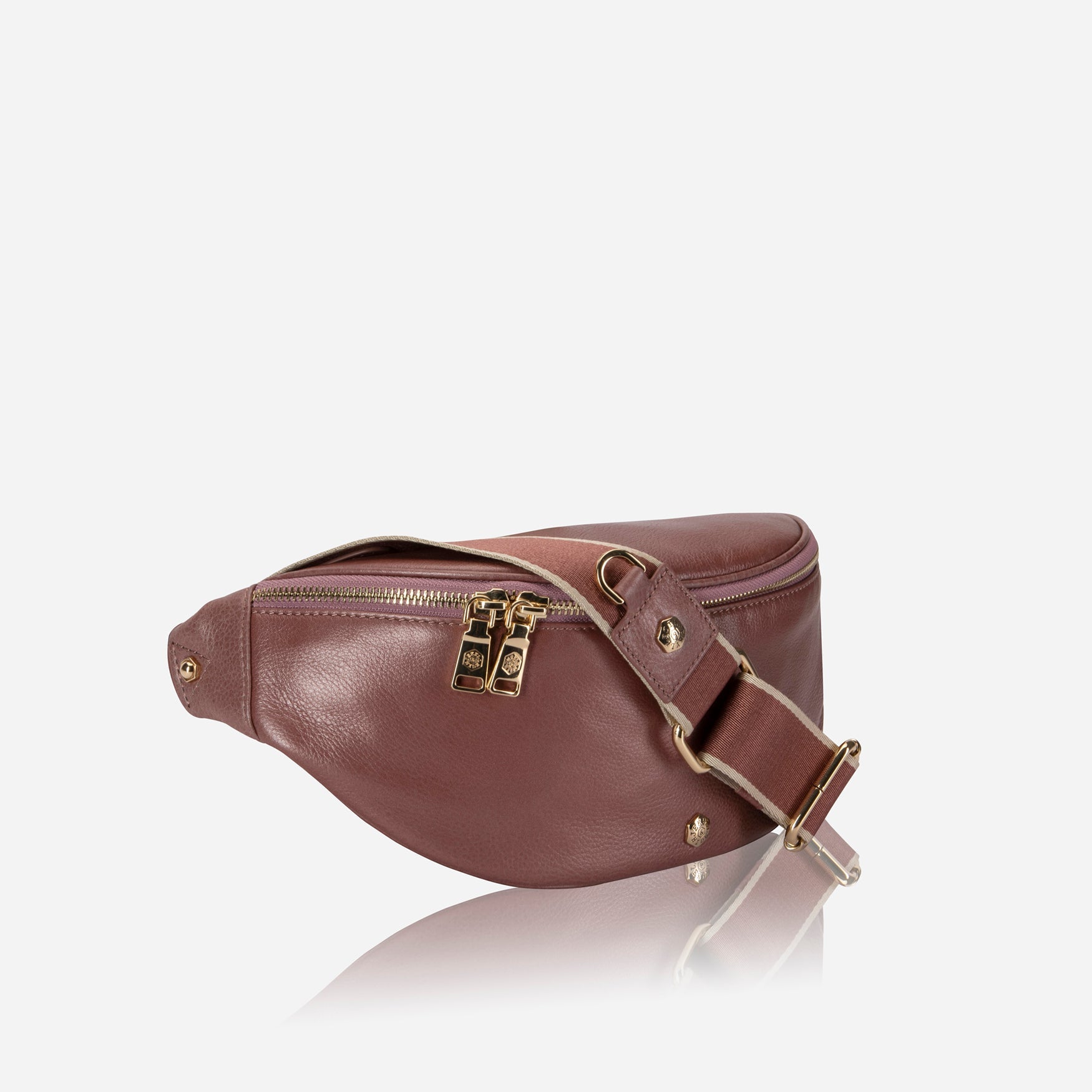 Geneva Ladies Leather Waist Bag,Waistbag,Jekyll & Hide,Candy Pink,,