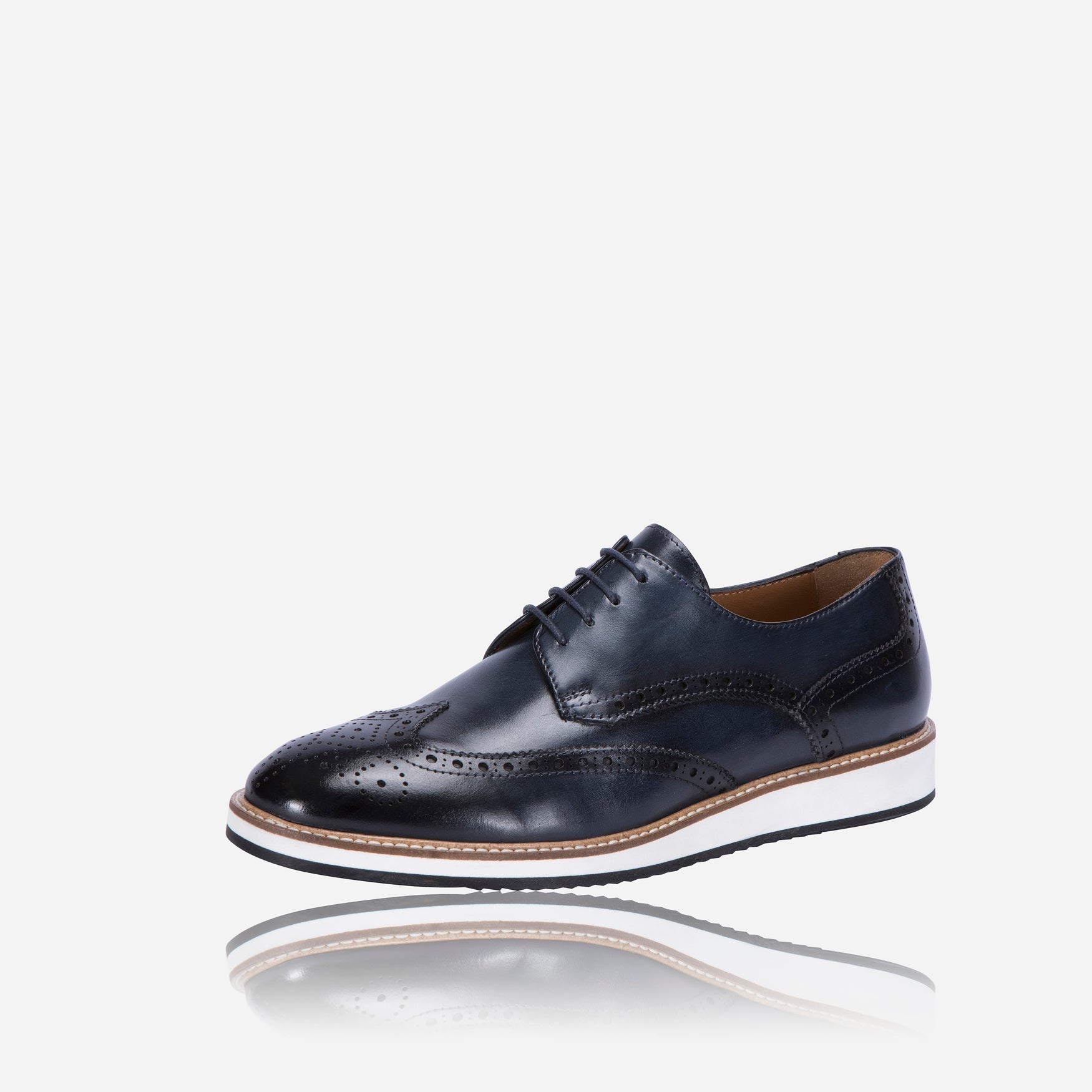 Lace up Comfort Brogue, Navy,Shoe,Jekyll & Hide,Navy,10,