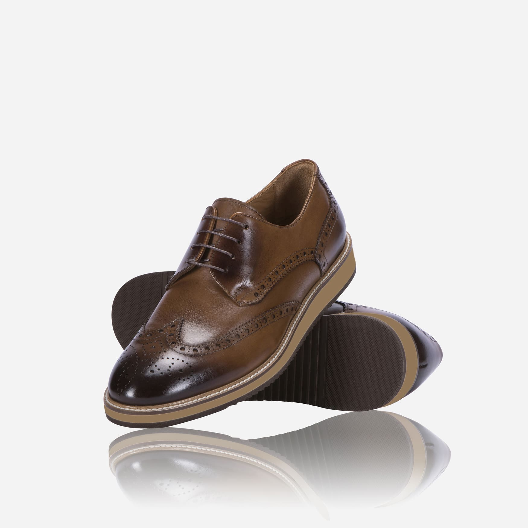 Lace up Comfort Brogue, Tan,Shoe,Jekyll & Hide,Tan,8,