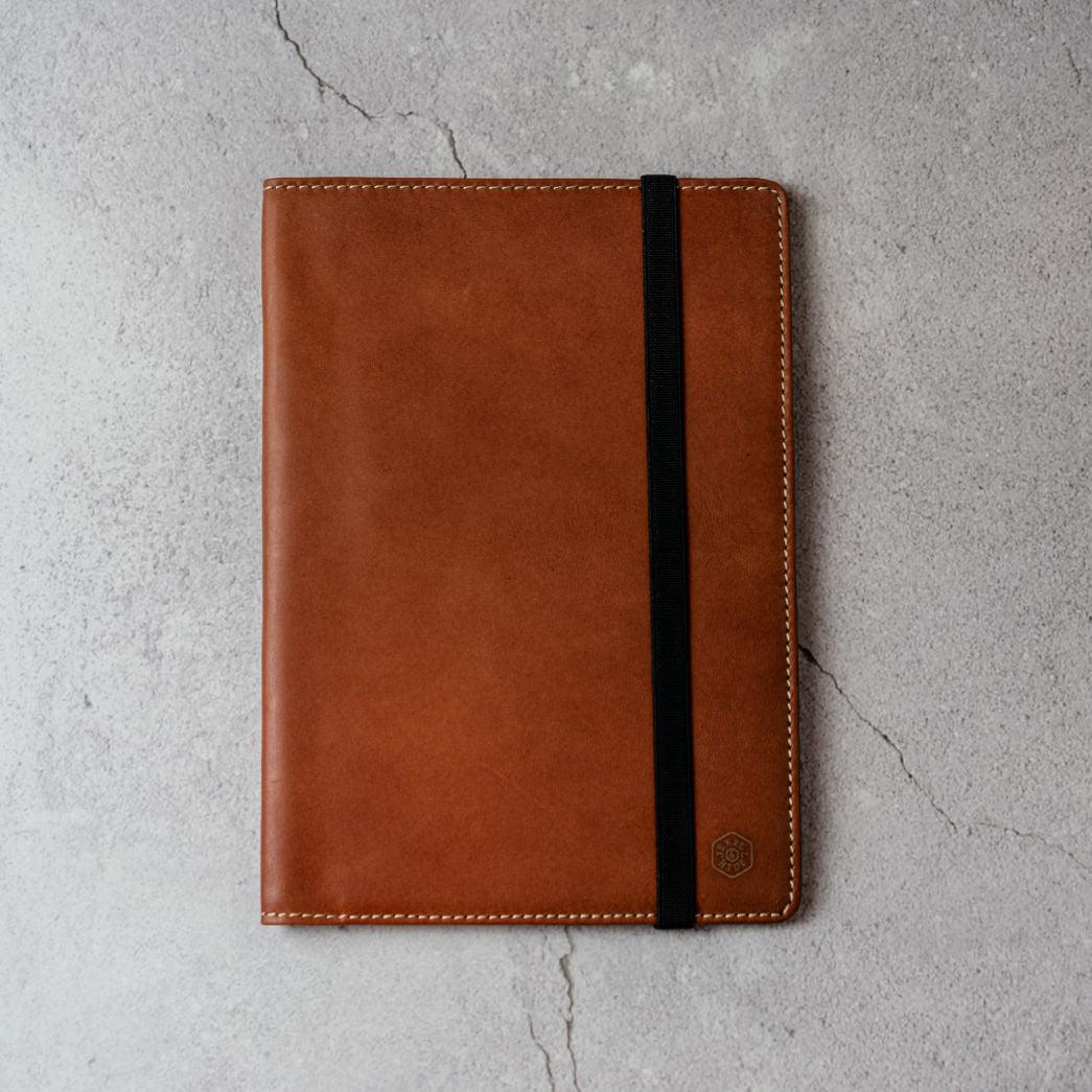 Leather A5 Notebook Cover,A5 leather cover,Jekyll & Hide,Tan,,