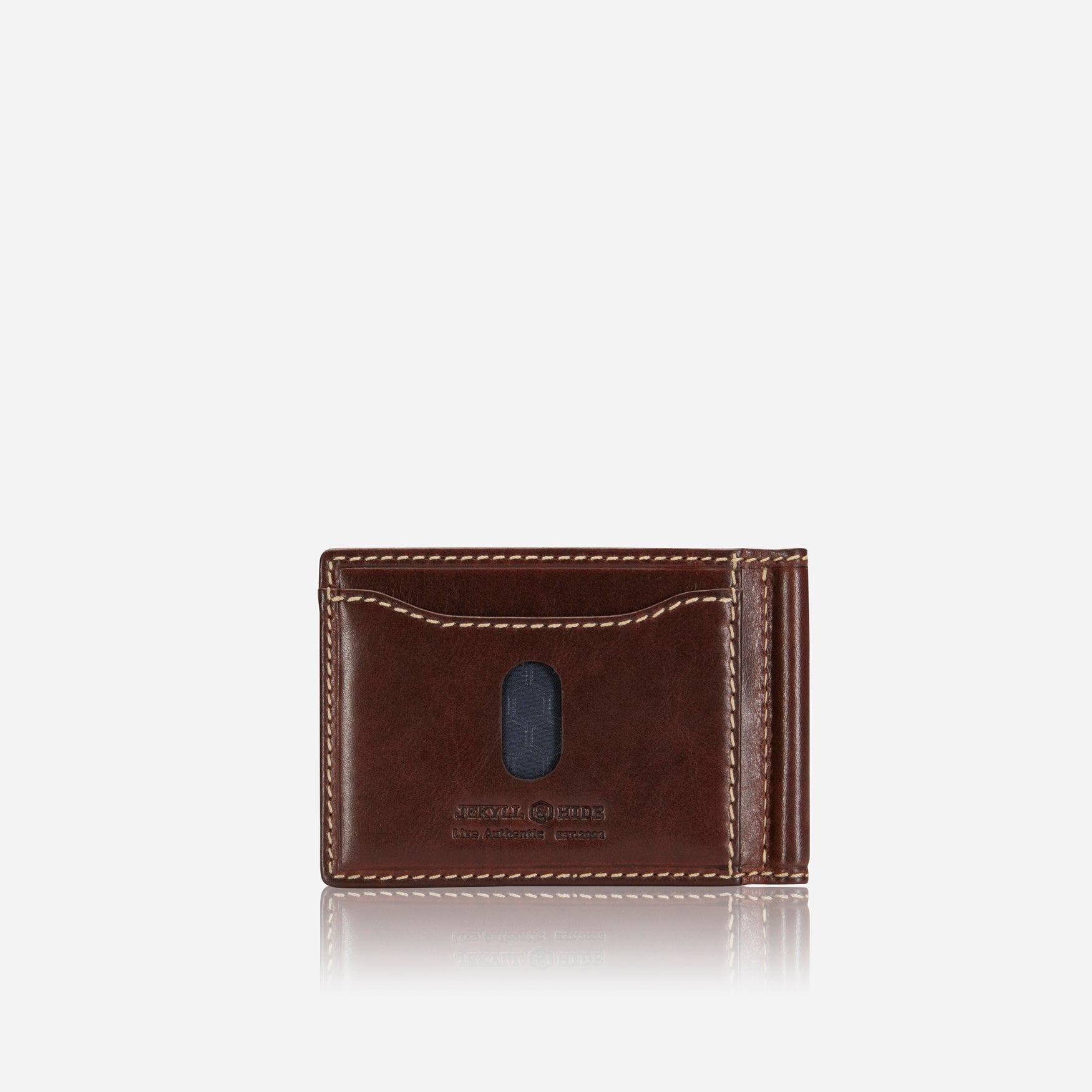 Leather Money Clip Wallet,Wallet,Jekyll & Hide,Mocha,,