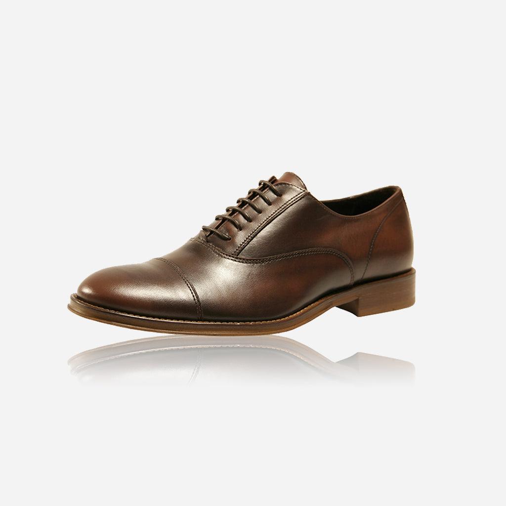 Men's Matte Leather Lace - Up,Shoes,Jekyll & Hide,6, brown, Side view