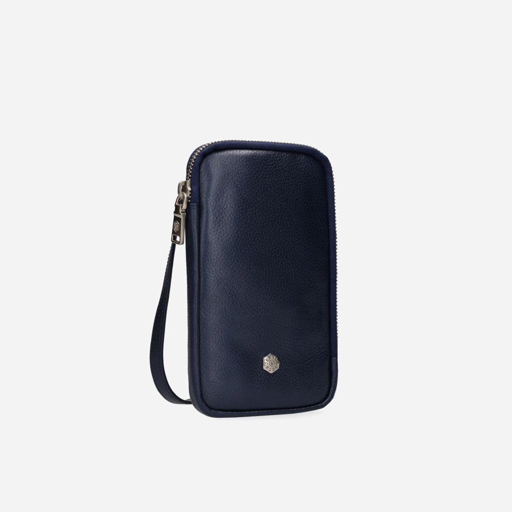 Mobile Phone Pouch With Strap,Sling bag,Jekyll & Hide,Metallic Indigo,,