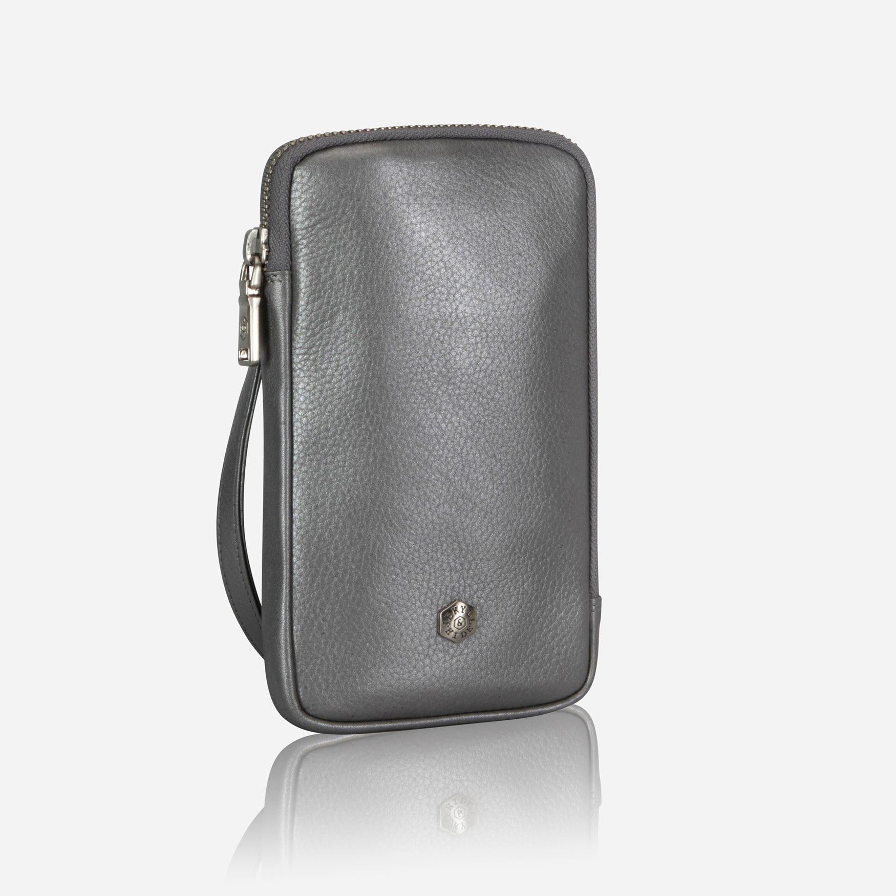 Mobile Phone Pouch With Strap,Sling bag,Jekyll & Hide,Metallic Silver,,