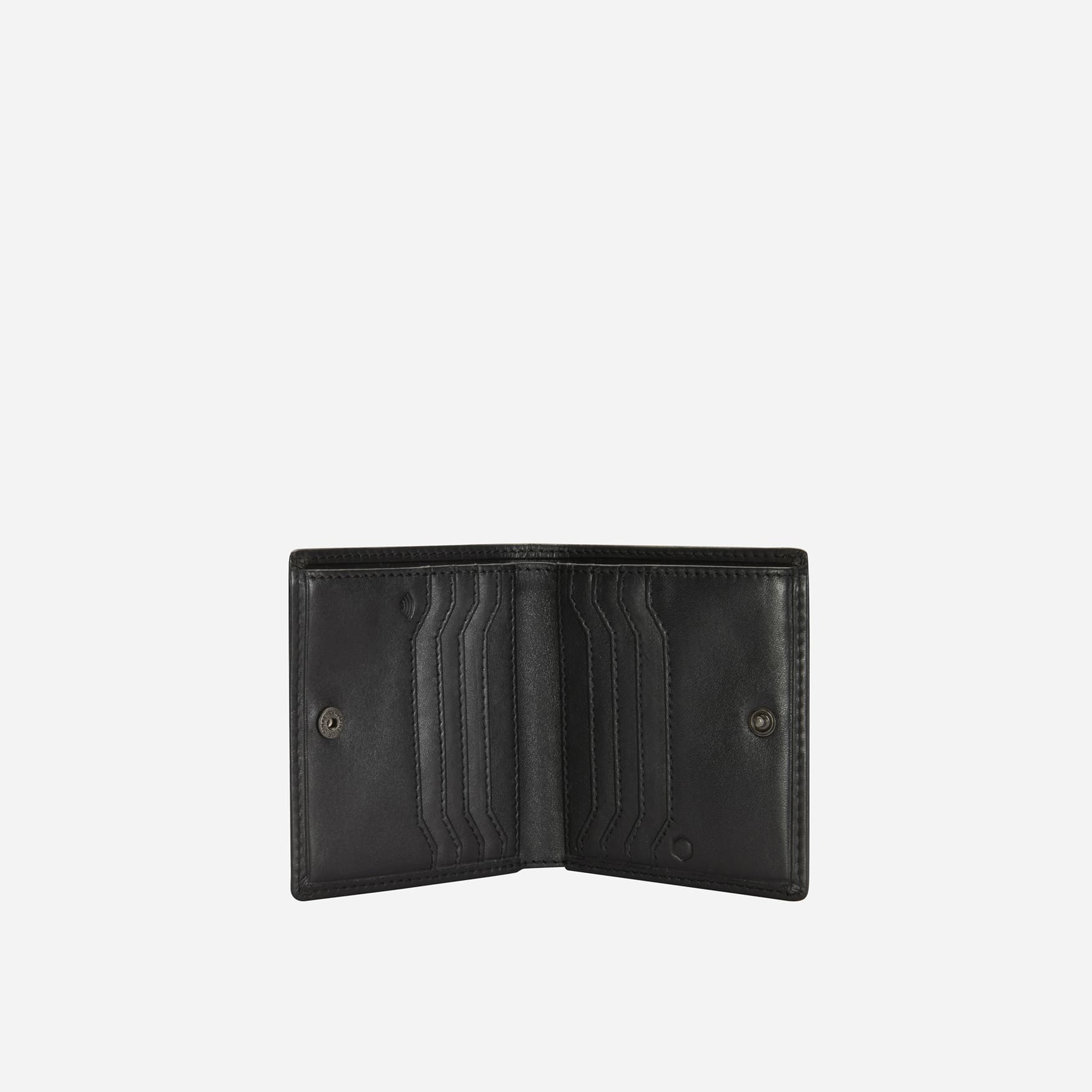 Slim Bifold Card Holder With Coin,Wallet,Jekyll & Hide,Black,,