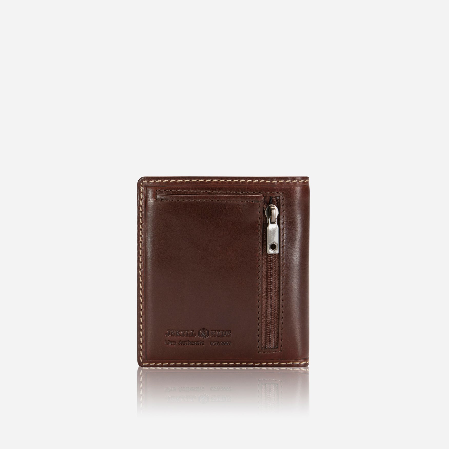 Slim Bifold Card Holder With Coin,Wallet,Jekyll & Hide,Mocha,,