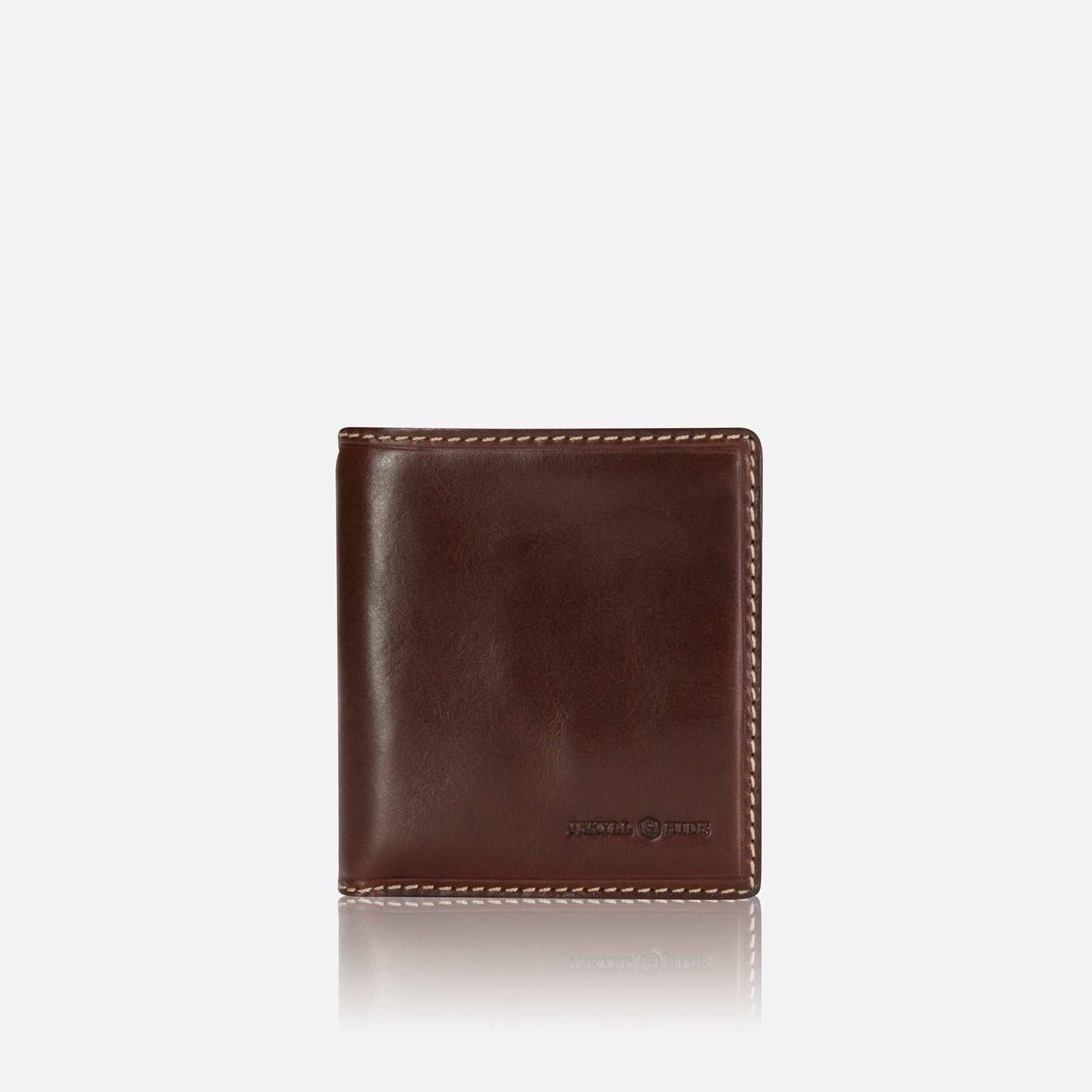 Slim Bifold Card Holder With Coin,Wallet,Jekyll & Hide,Mocha,,