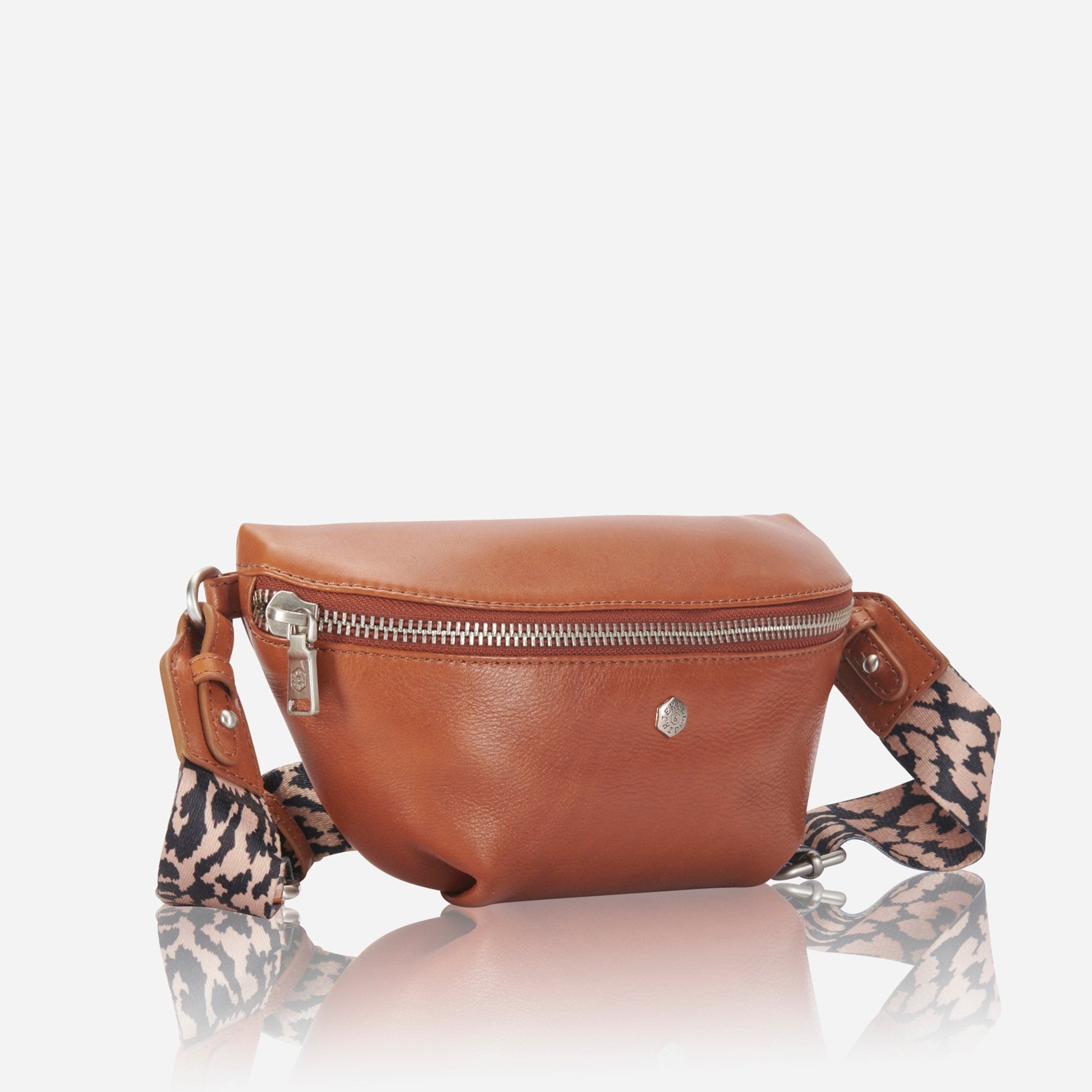 Slim Ladies Leather Waist Bag,Waistbag,Jekyll & Hide,Tan,,