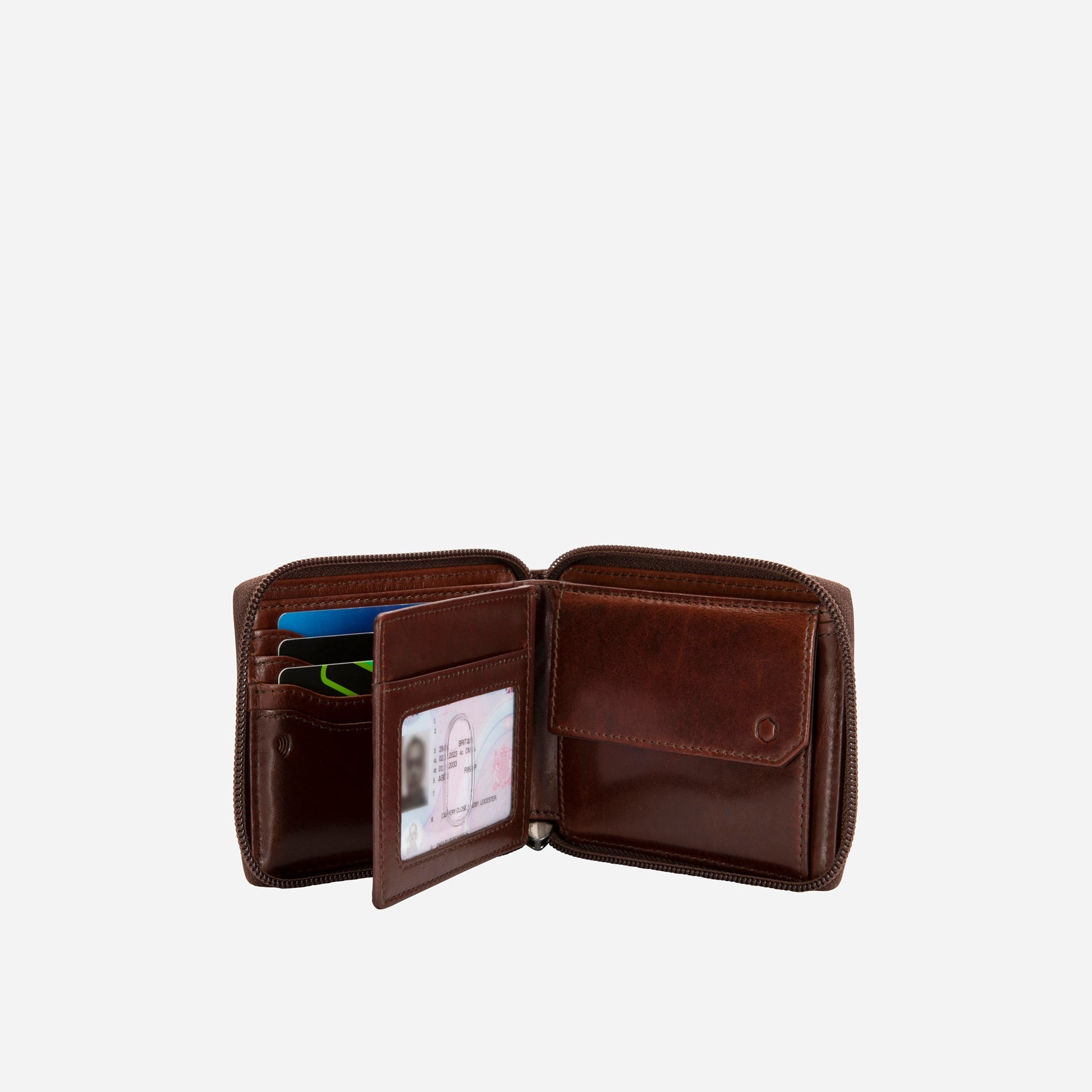 Zip Around Coin Wallet,Wallet,Jekyll & Hide,Mocha,,