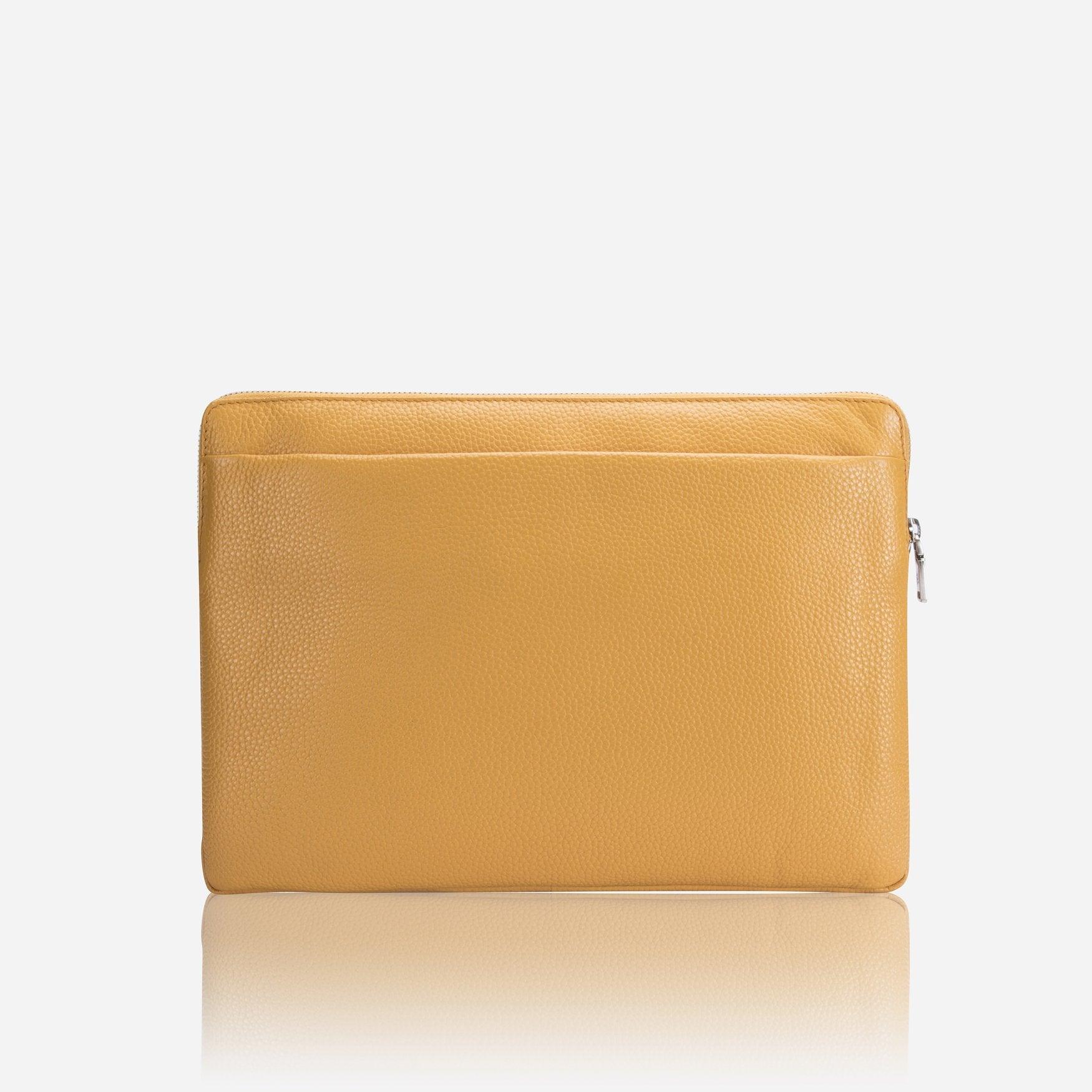 Zip Around Laptop Folder, Canary Yellow,Laptop sleeve,Jekyll & Hide,2551,Canary Yellow,