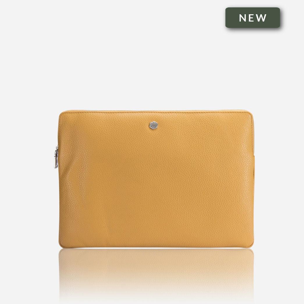 Zip Around Laptop Folder, Canary Yellow,Laptop sleeve,Jekyll & Hide,2551,Canary Yellow,