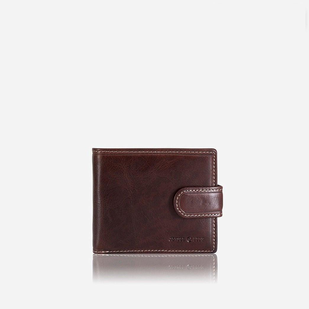 Mens bifold wallet outlet with coin pocket